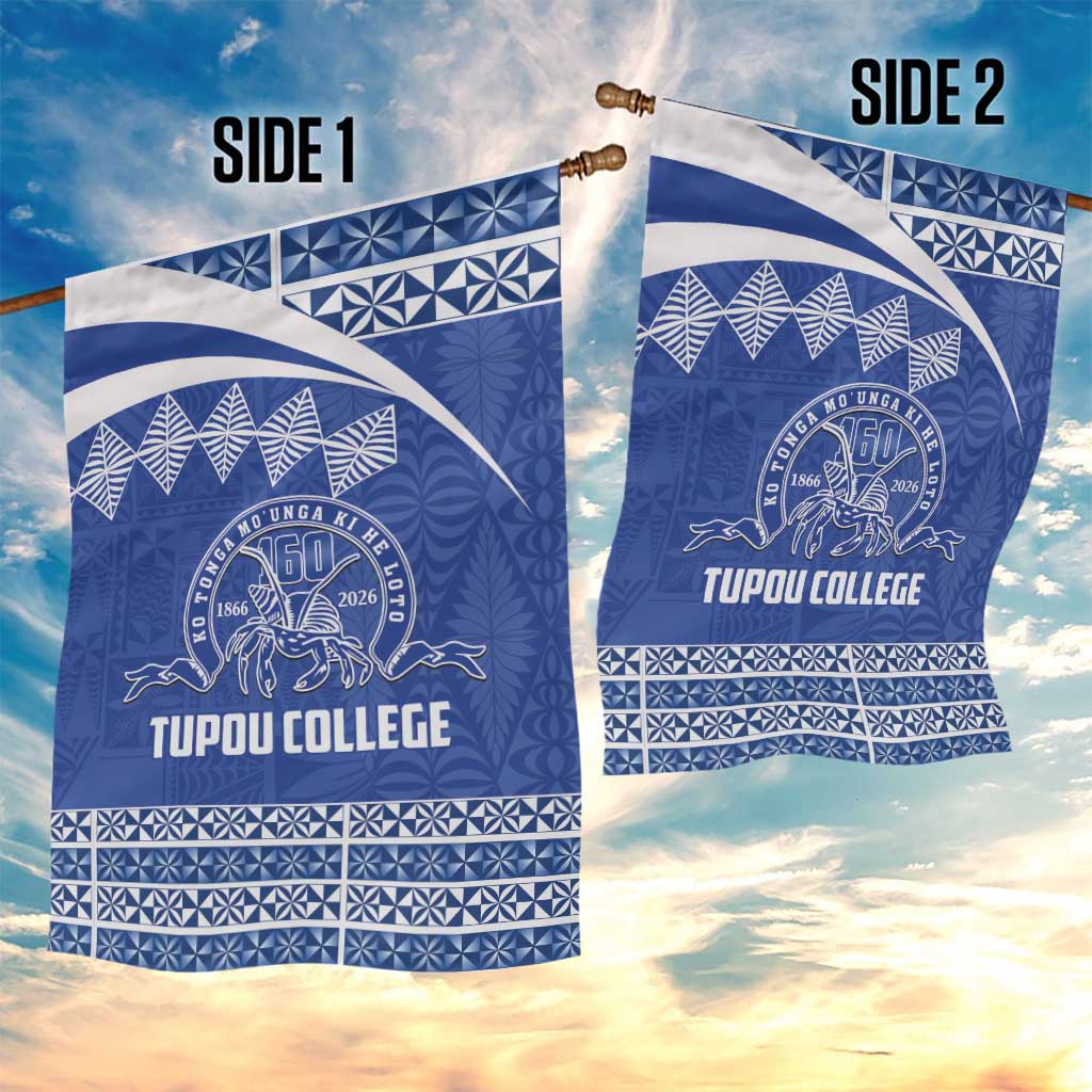 Tonga Tupou College Toloa Garden Flag 160 Years Anniversary Tongan Ngatu Pattern