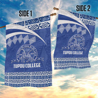 Tonga Tupou College Toloa Garden Flag 160 Years Anniversary Tongan Ngatu Pattern
