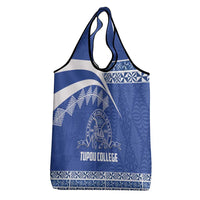 Tonga Tupou College Toloa Grocery Bag 160 Years Anniversary Tongan Ngatu Pattern
