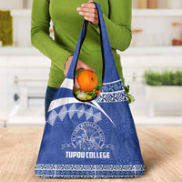 Tonga Tupou College Toloa Grocery Bag 160 Years Anniversary Tongan Ngatu Pattern