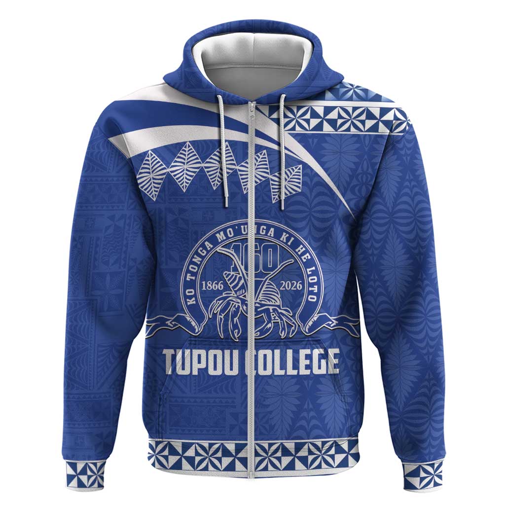 Personalised Tonga Tupou College Toloa Hoodie 160 Years Anniversary Tongan Ngatu Pattern