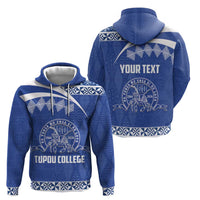 Personalised Tonga Tupou College Toloa Hoodie 160 Years Anniversary Tongan Ngatu Pattern