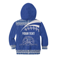 Personalised Tonga Tupou College Toloa Kid Hoodie 160 Years Anniversary Tongan Ngatu Pattern