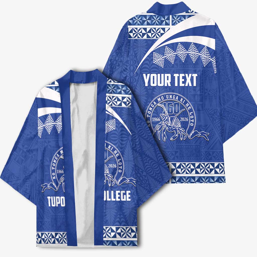 Personalised Tonga Tupou College Toloa Kimono 160 Years Anniversary Tongan Ngatu Pattern