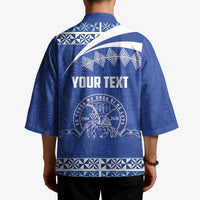 Personalised Tonga Tupou College Toloa Kimono 160 Years Anniversary Tongan Ngatu Pattern