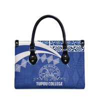 Tonga Tupou College Toloa Leather Bag 160 Years Anniversary Tongan Ngatu Pattern