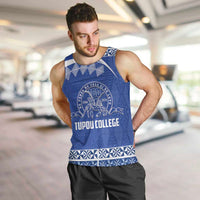 Personalised Tonga Tupou College Toloa Men Tank Top 160 Years Anniversary Tongan Ngatu Pattern