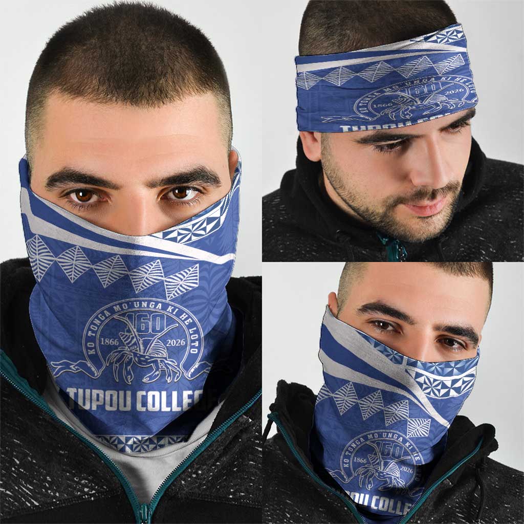 Tonga Tupou College Toloa Neck Gaiter 160 Years Anniversary Tongan Ngatu Pattern