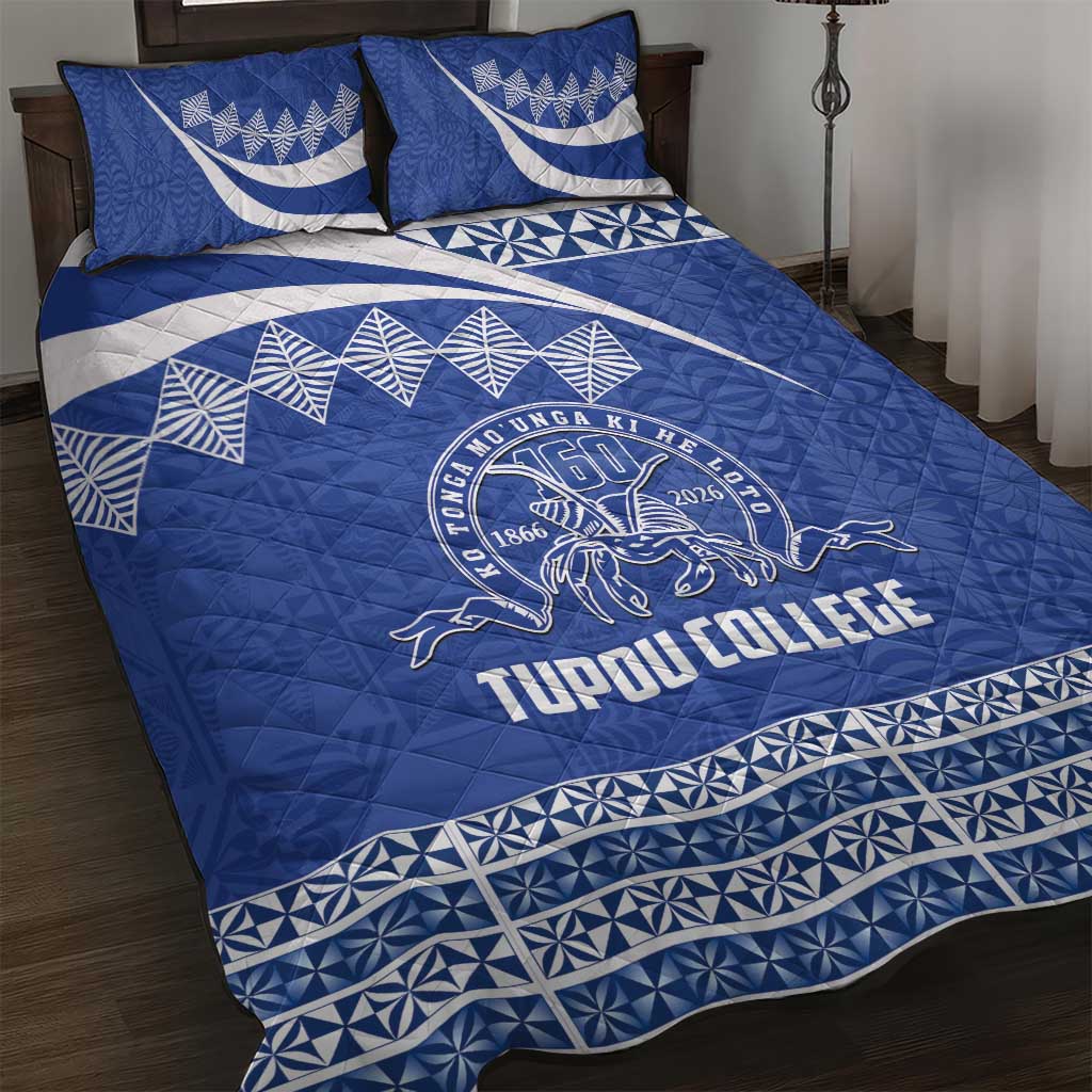 Tonga Tupou College Toloa Quilt Bed Set 160 Years Anniversary Tongan Ngatu Pattern