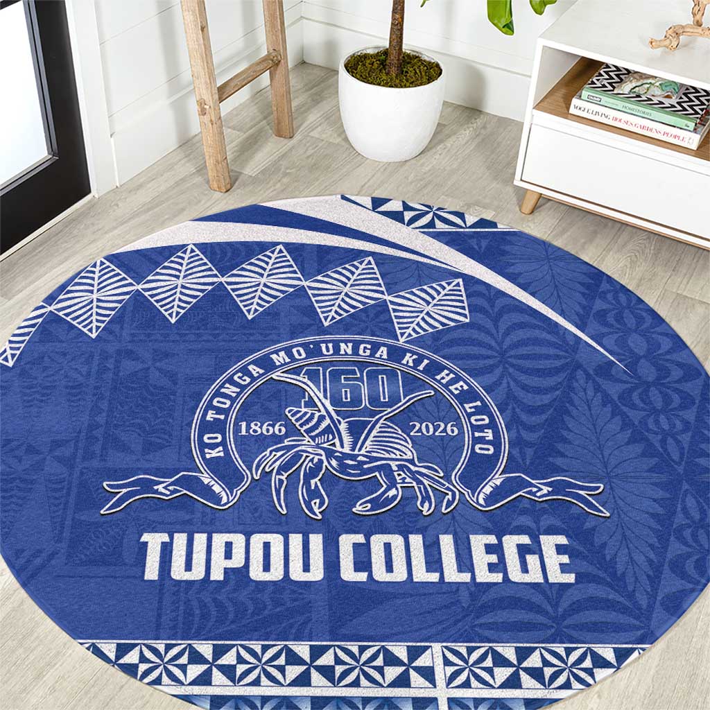 Tonga Tupou College Toloa Round Carpet 160 Years Anniversary Tongan Ngatu Pattern