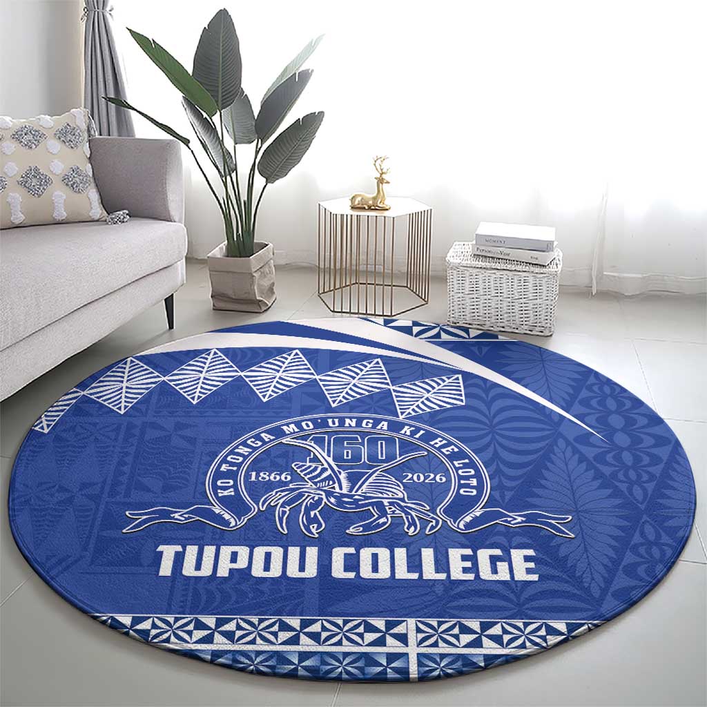 Tonga Tupou College Toloa Round Carpet 160 Years Anniversary Tongan Ngatu Pattern