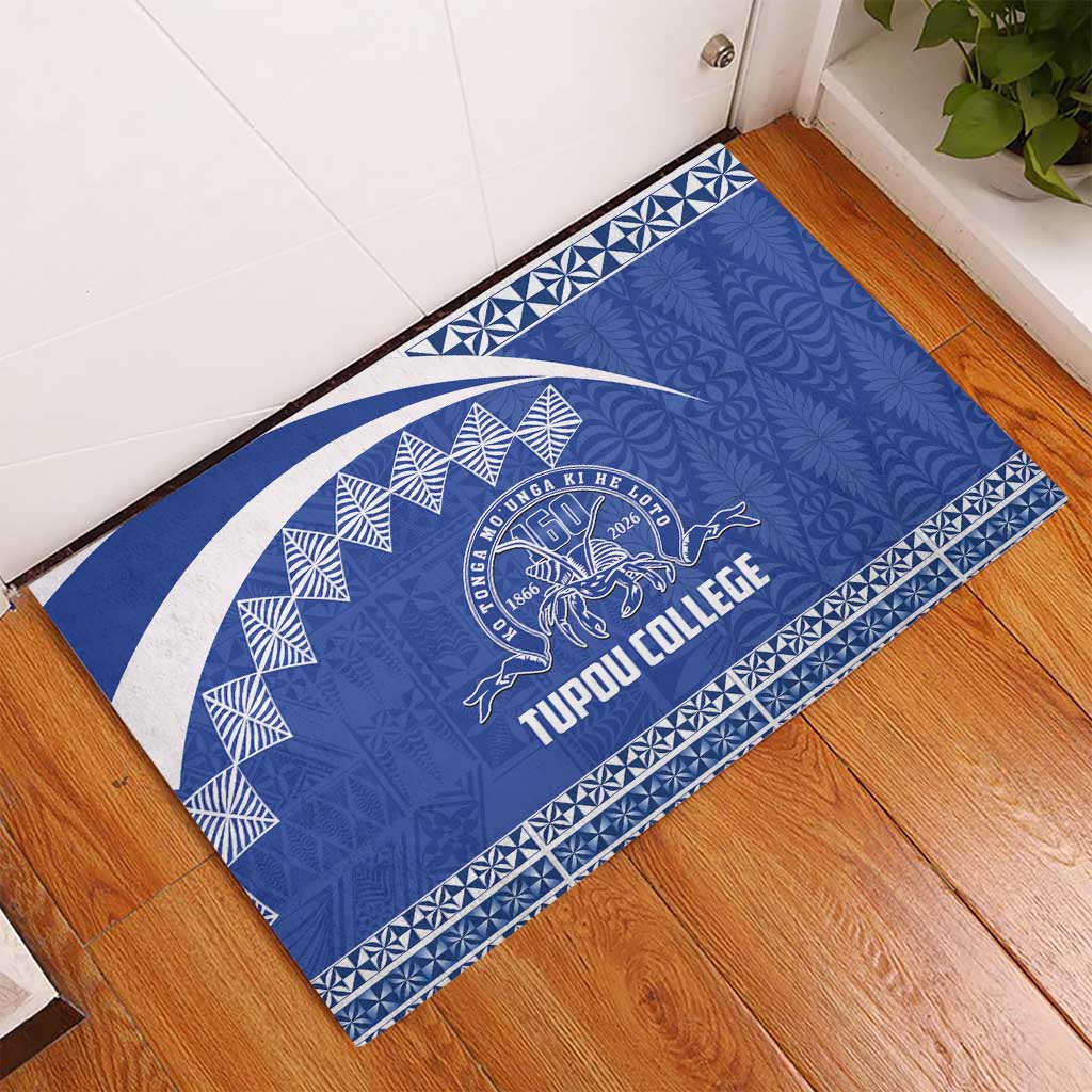 Tonga Tupou College Toloa Rubber Doormat 160 Years Anniversary Tongan Ngatu Pattern