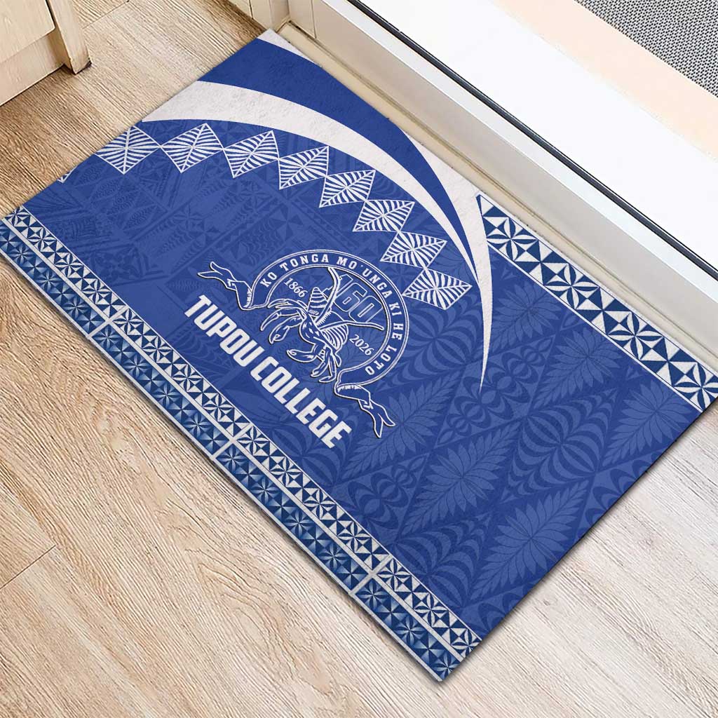Tonga Tupou College Toloa Rubber Doormat 160 Years Anniversary Tongan Ngatu Pattern