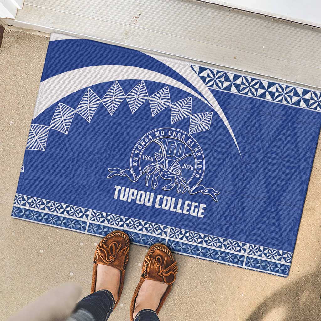 Tonga Tupou College Toloa Rubber Doormat 160 Years Anniversary Tongan Ngatu Pattern