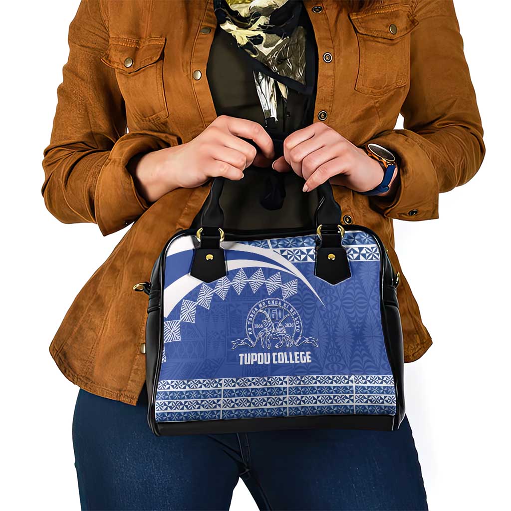 Tonga Tupou College Toloa Shoulder Handbag 160 Years Anniversary Tongan Ngatu Pattern