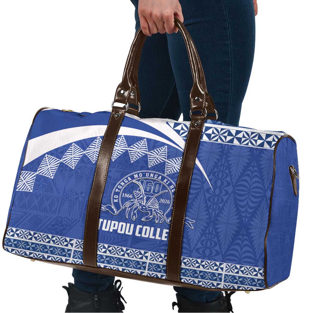 Tonga Tupou College Toloa Travel Bag 160 Years Anniversary Tongan Ngatu Pattern