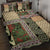 Beige Aotearoa Kowhaiwhai Pattern Quilt Bed Set NZ Maori Quilt Style