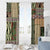 Beige Aotearoa Kowhaiwhai Pattern Window Curtain NZ Maori Quilt Style
