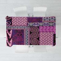 Pink Aotearoa Kowhaiwhai Pattern Tablecloth NZ Maori Quilt Style LT14 Pink - Polynesian Pride