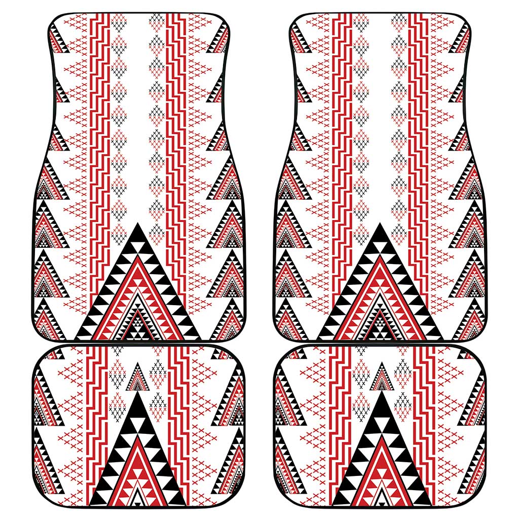 Aotearoa Taniko Car Mats Niho Taniwha Purapura Whetu Mix Poutama