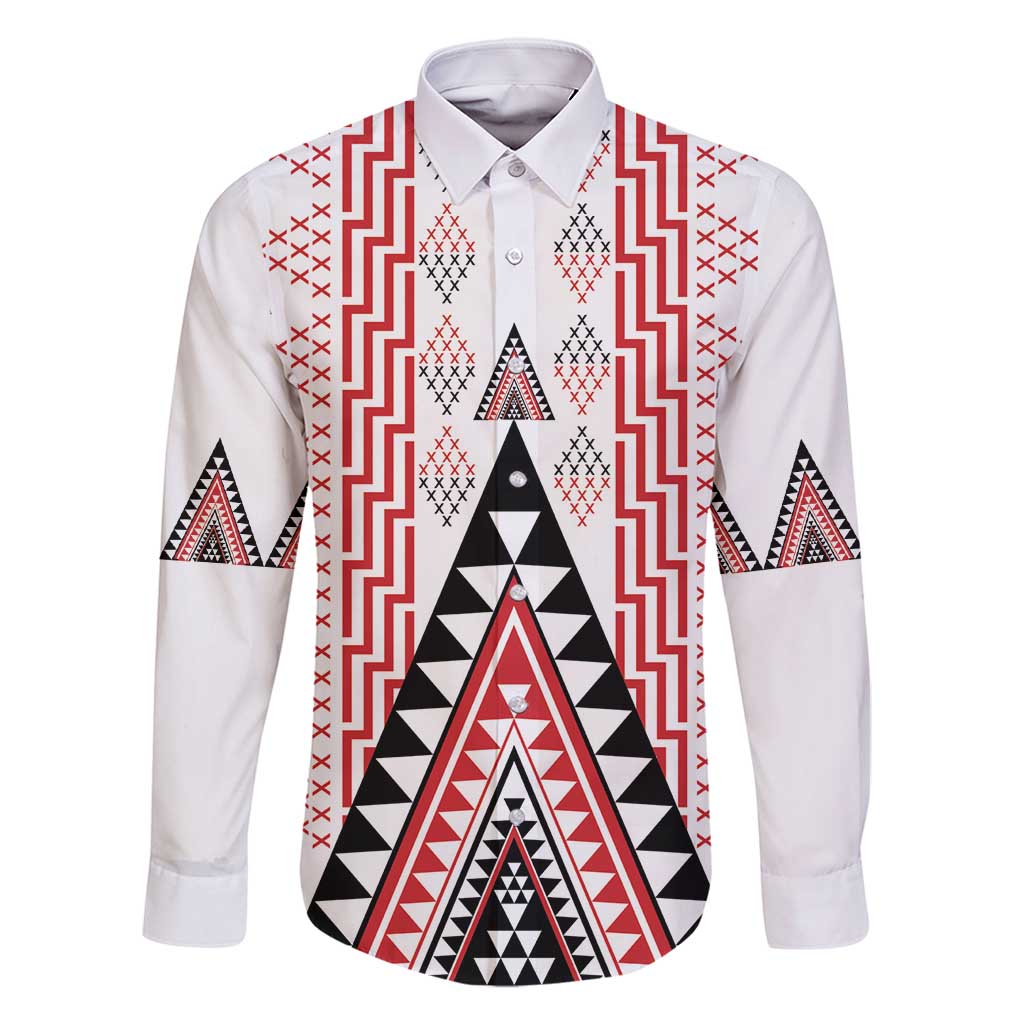 Aotearoa Taniko Family Matching Off Shoulder Maxi Dress and Hawaiian Shirt Niho Taniwha Purapura Whetu Mix Poutama