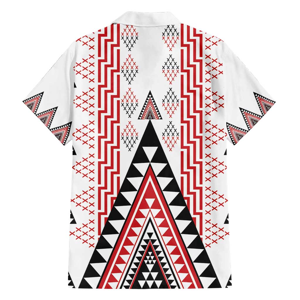 Aotearoa Taniko Family Matching Tank Maxi Dress and Hawaiian Shirt Niho Taniwha Purapura Whetu Mix Poutama