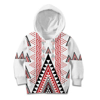Aotearoa Taniko Kid Hoodie Niho Taniwha Purapura Whetu Mix Poutama