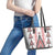 Aotearoa Taniko Leather Tote Bag Niho Taniwha Purapura Whetu Mix Poutama