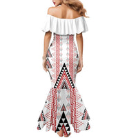 Aotearoa Taniko Mermaid Dress Niho Taniwha Purapura Whetu Mix Poutama