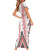 Aotearoa Taniko Short Sleeve Bodycon Dress Niho Taniwha Purapura Whetu Mix Poutama