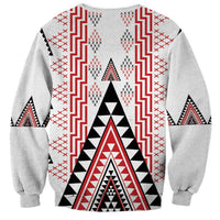 Aotearoa Taniko Sweatshirt Niho Taniwha Purapura Whetu Mix Poutama