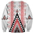 Aotearoa Taniko Sweatshirt Niho Taniwha Purapura Whetu Mix Poutama