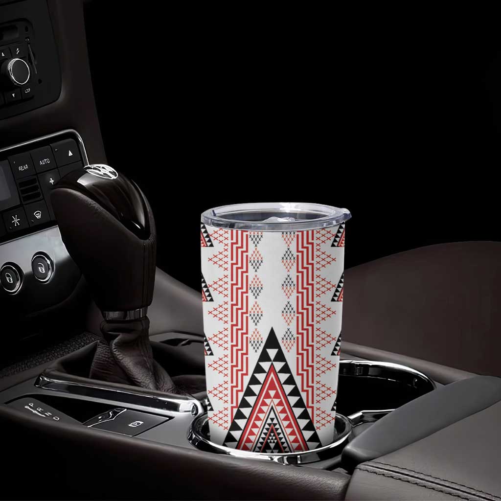 Aotearoa Taniko Tumbler Cup Niho Taniwha Purapura Whetu Mix Poutama