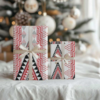 Aotearoa Taniko Wrapping Paper Niho Taniwha Purapura Whetu Mix Poutama - Polynesian Pride