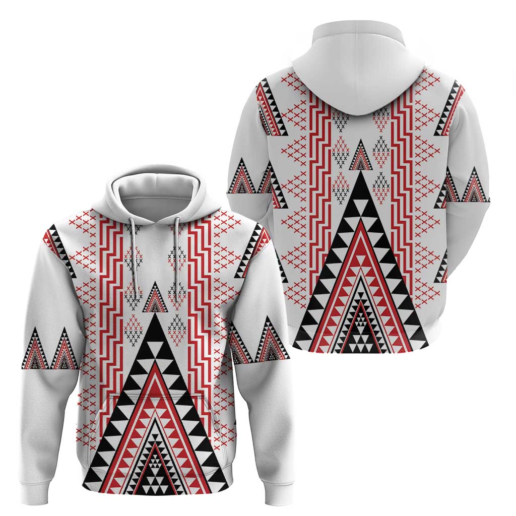 Aotearoa Taniko Zip Hoodie Niho Taniwha Purapura Whetu Mix Poutama