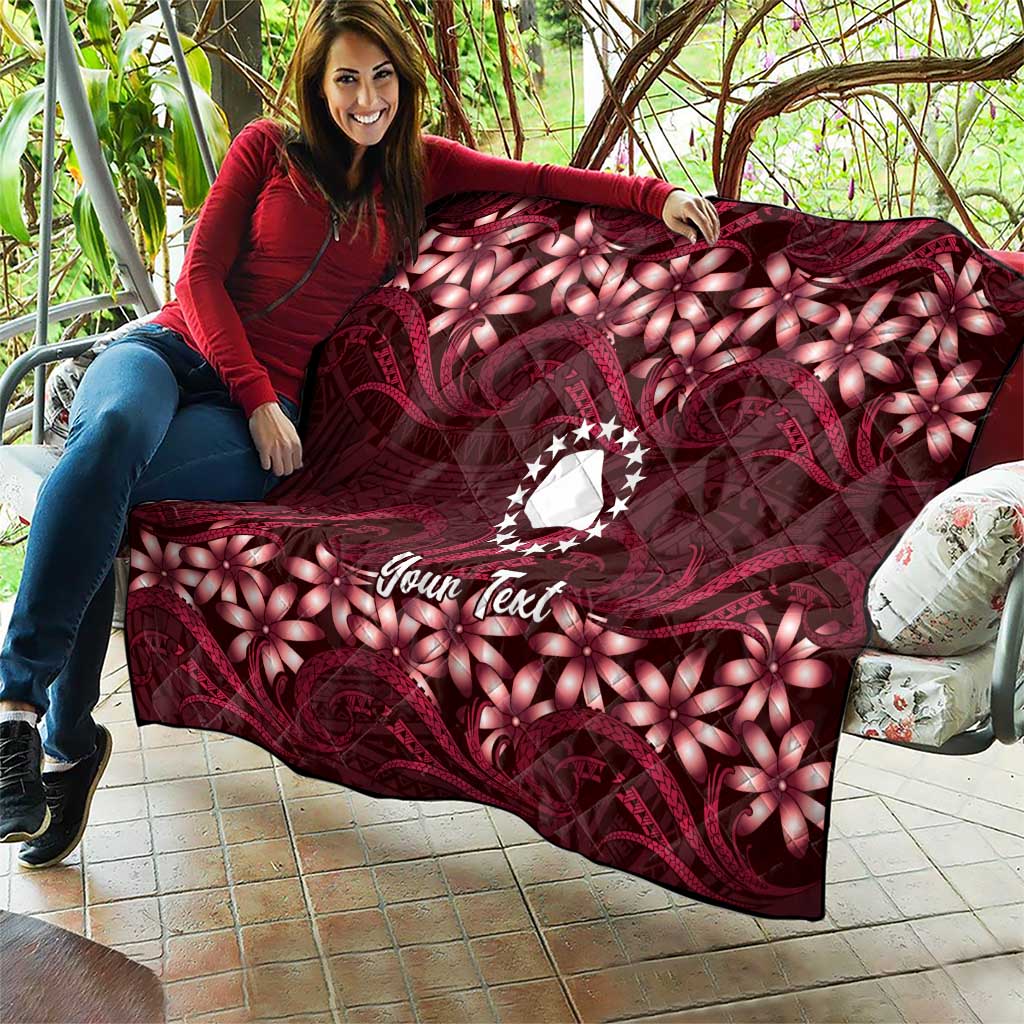 Personalised Cook Islands Mangaia Quilt Tiare Maori Polynesian Waves Tattoo LT14 - Polynesian Pride