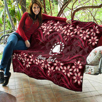 Personalised Cook Islands Mangaia Quilt Tiare Maori Polynesian Waves Tattoo LT14 - Polynesian Pride