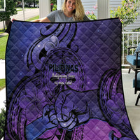 Philippines Father's Day Quilt Polynesian Tattoo Galaxy Vibes