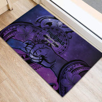 Philippines Father's Day Rubber Doormat Polynesian Tattoo Galaxy Vibes