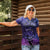 Philippines Father's Day Women Polo Shirt Polynesian Tattoo Galaxy Vibes