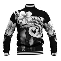 Guam Father's Day Baseball Jacket Chamorro Latte Stone Polynesian Pattern