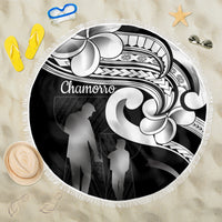 Guam Father's Day Beach Blanket Chamorro Latte Stone Polynesian Pattern