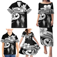 Guam Father's Day Family Matching Puletasi and Hawaiian Shirt Chamorro Latte Stone Polynesian Pattern LT14 - Polynesian Pride