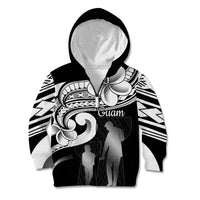 Guam Father's Day Kid Hoodie Chamorro Latte Stone Polynesian Pattern