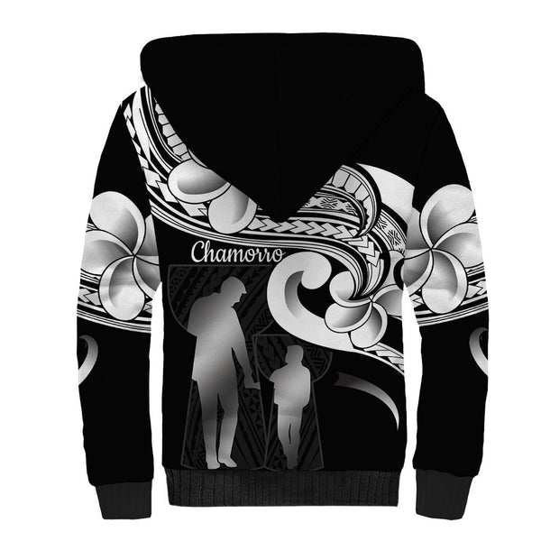 Personalized Guam Kid Hoodie Latte Stone Mix Bougainvillea Polynesian Pattern LT05