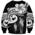 Guam Father's Day Sweatshirt Chamorro Latte Stone Polynesian Pattern