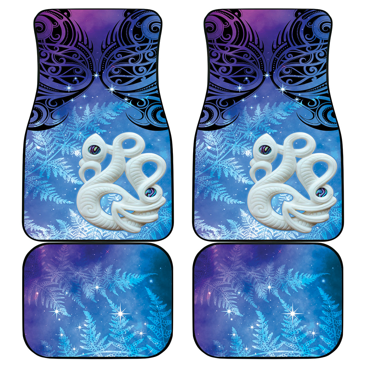 New Zealand Matariki Car Mats Aotearoa Maori New Year Manaia Galaxy Vibes