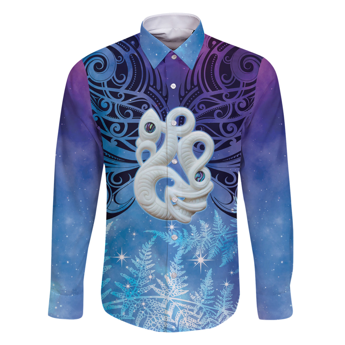 New Zealand Matariki Family Matching Short Sleeve Bodycon Dress and Hawaiian Shirt Aotearoa Maori New Year Manaia Galaxy Vibes