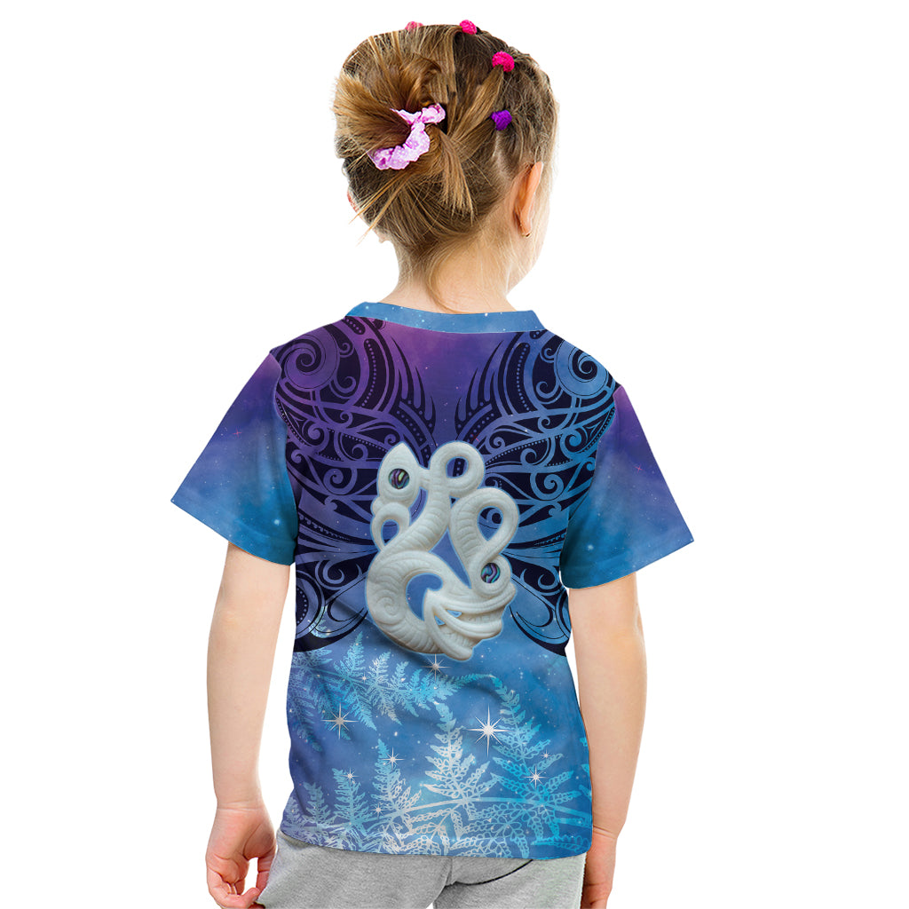 New Zealand Matariki Kid T Shirt Aotearoa Maori New Year Manaia Galaxy Vibes