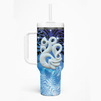 New Zealand Matariki Tumbler With Handle Aotearoa Maori New Year Manaia Galaxy Vibes